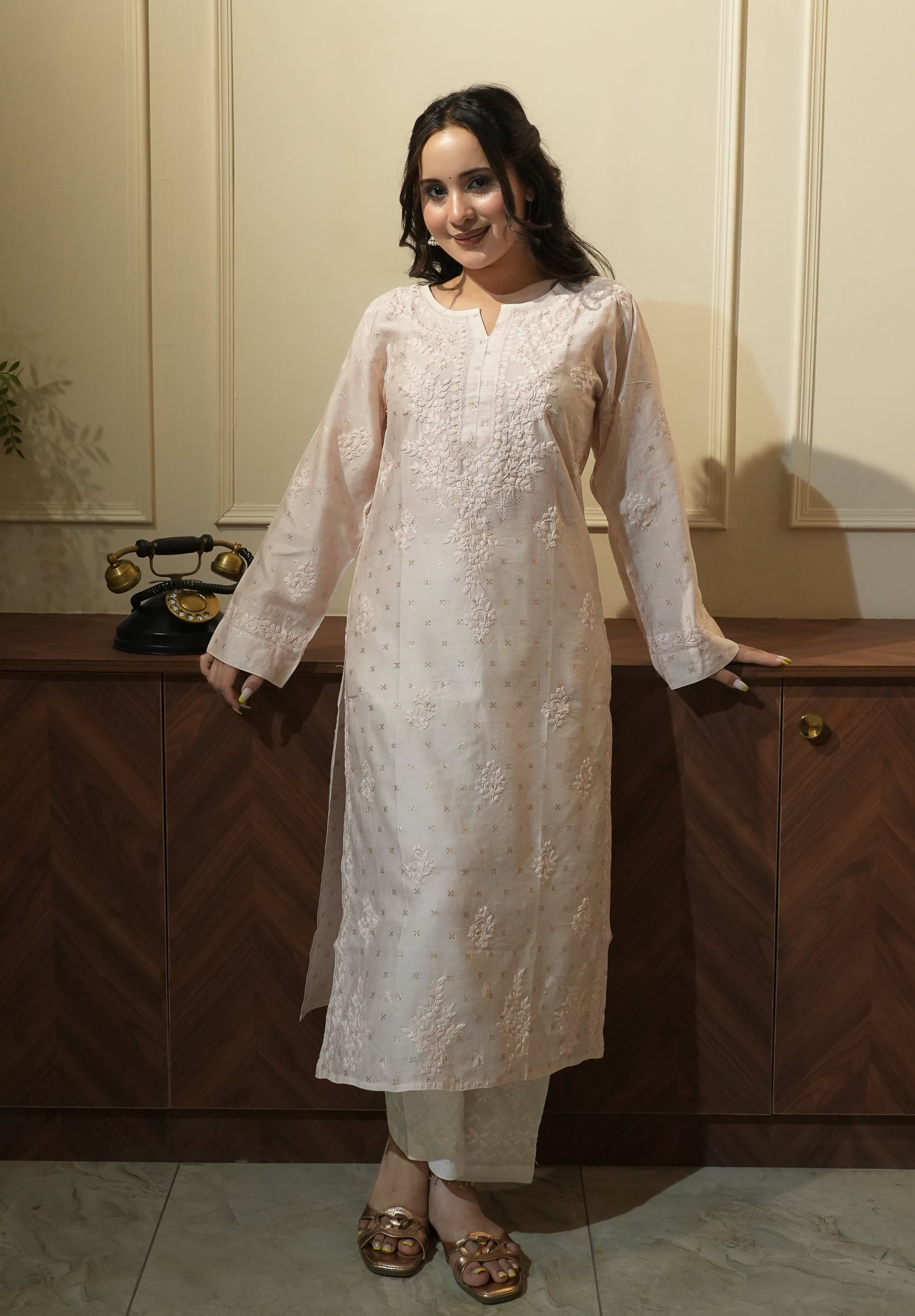 Banarsi Chanderi Kurti