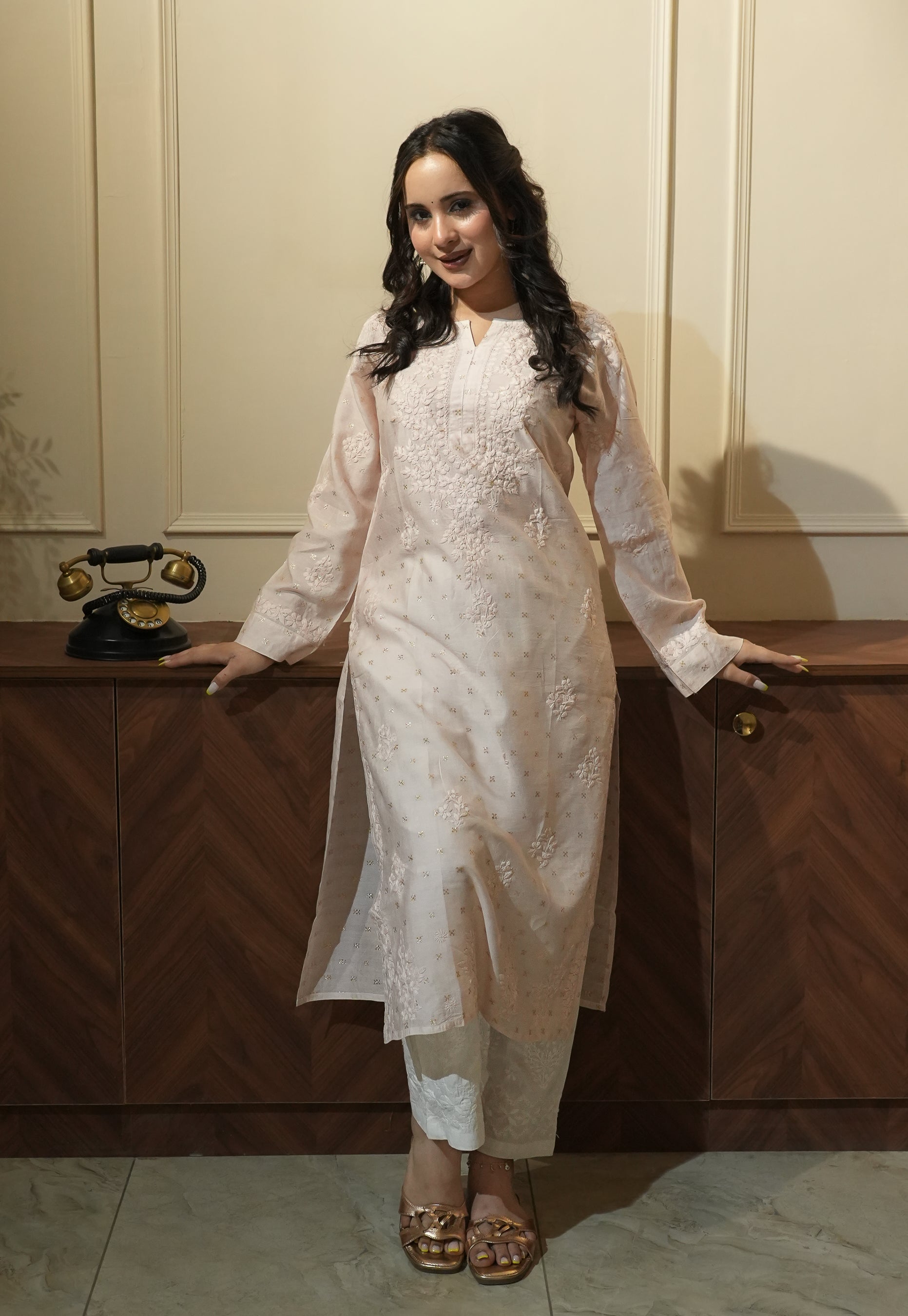 Banarsi Chanderi Kurti