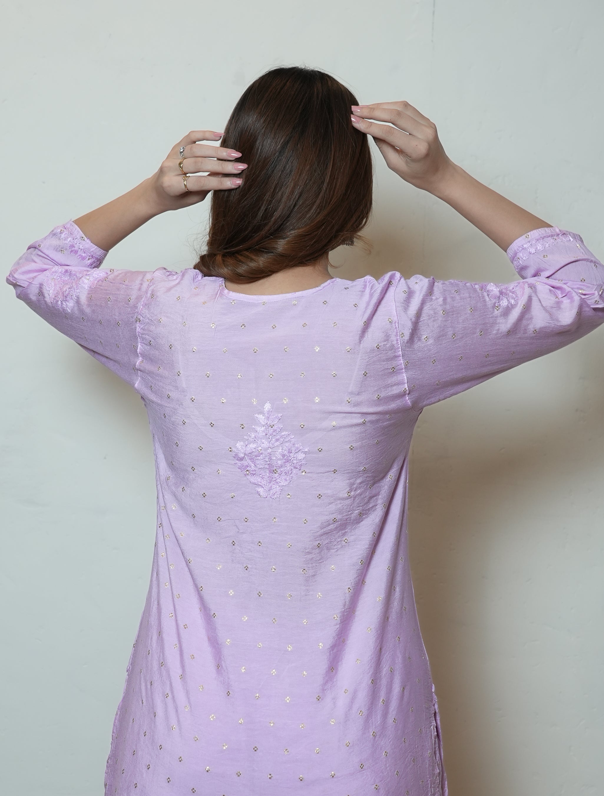 Muslin Mukaish set