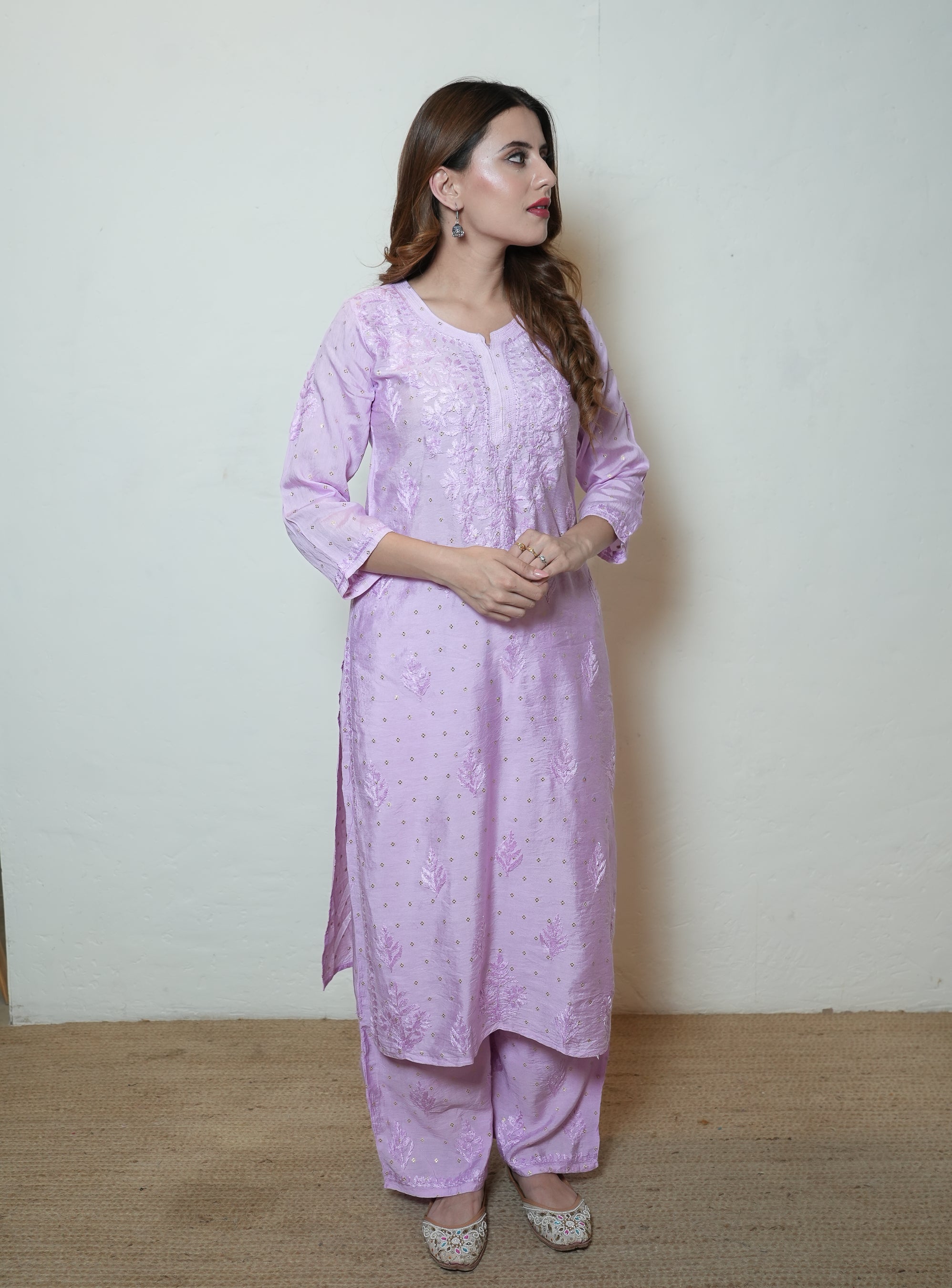 Muslin Mukaish set