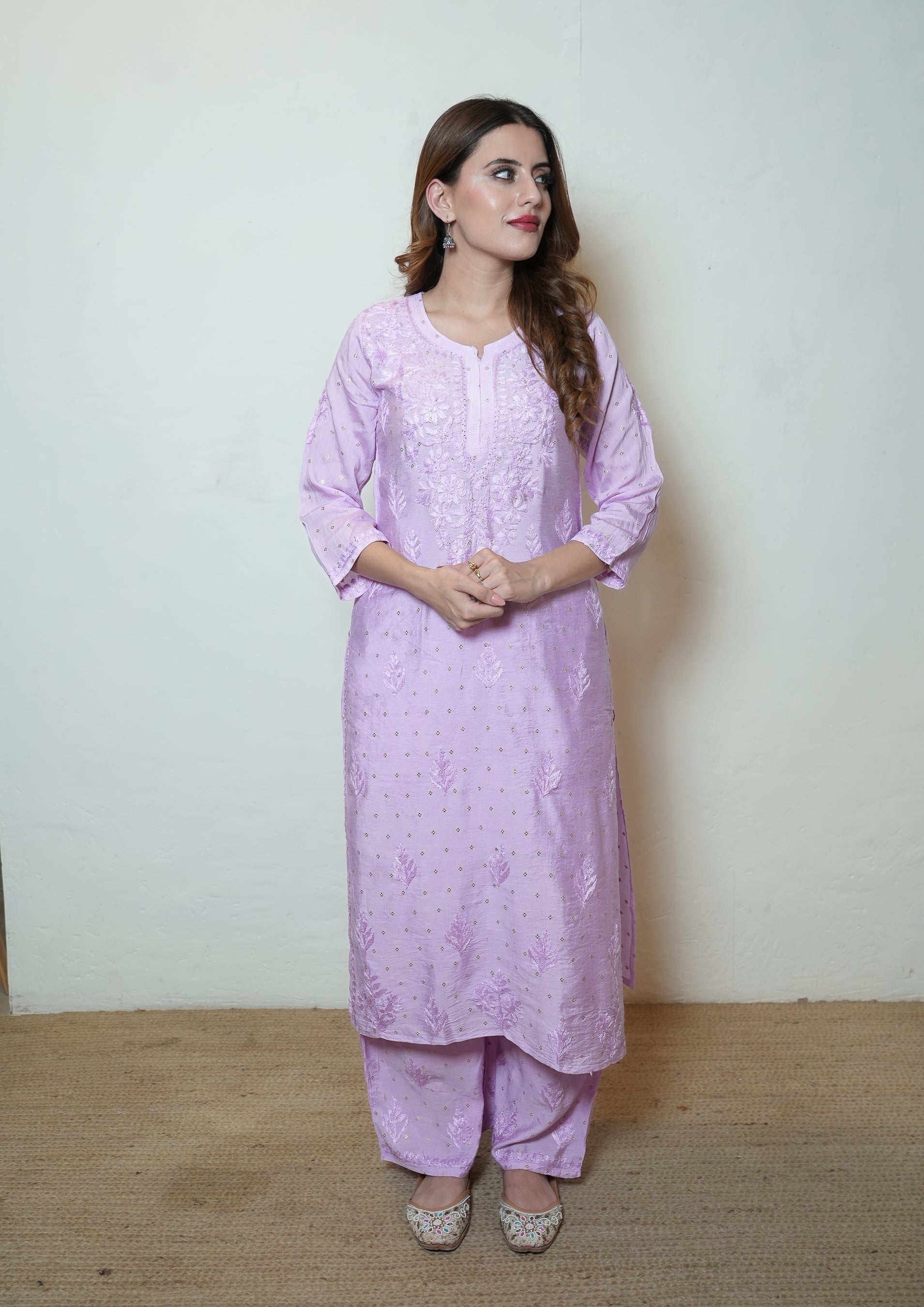 Muslin Mukaish set