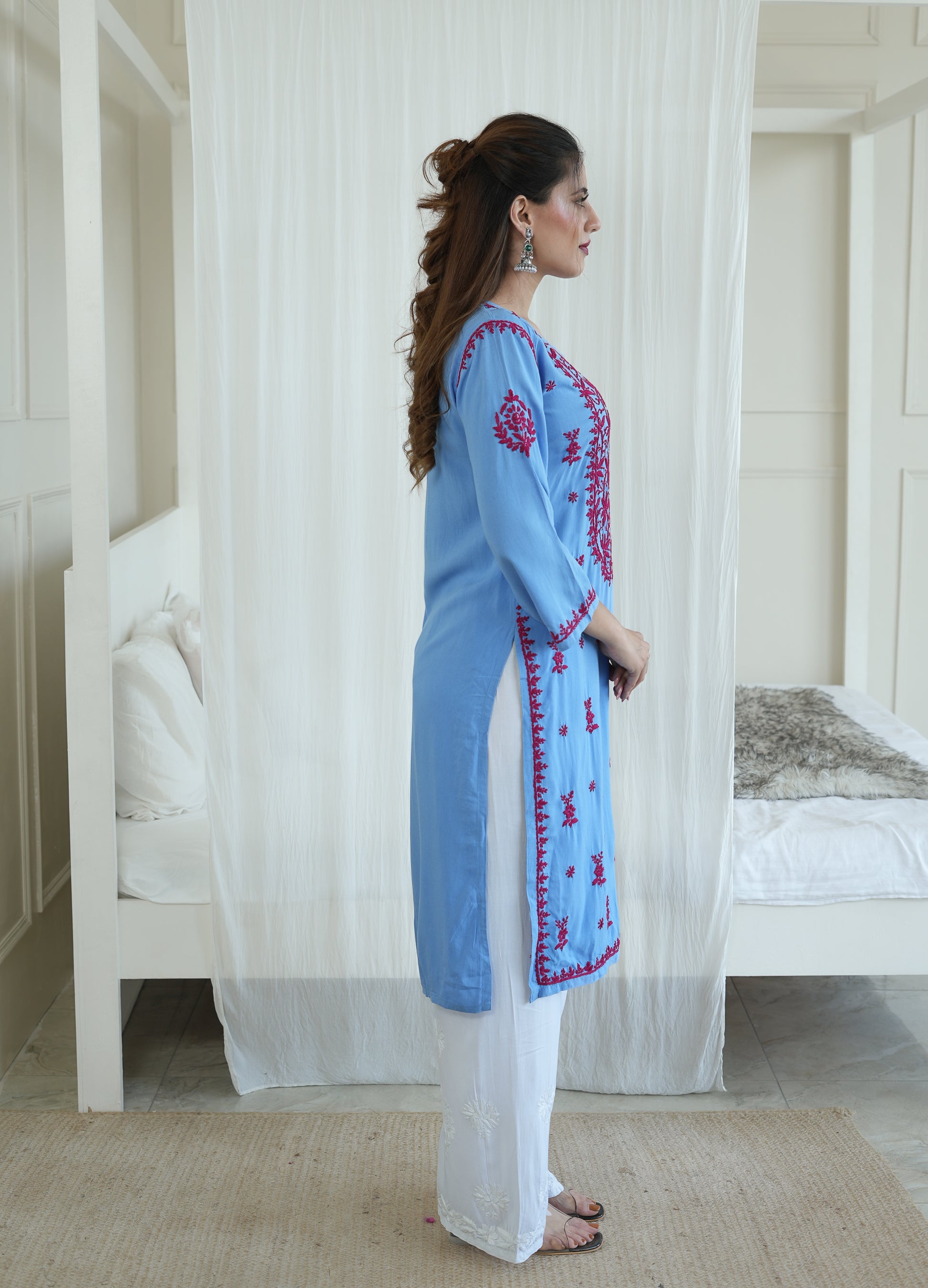 Rayon Contrast Kurti