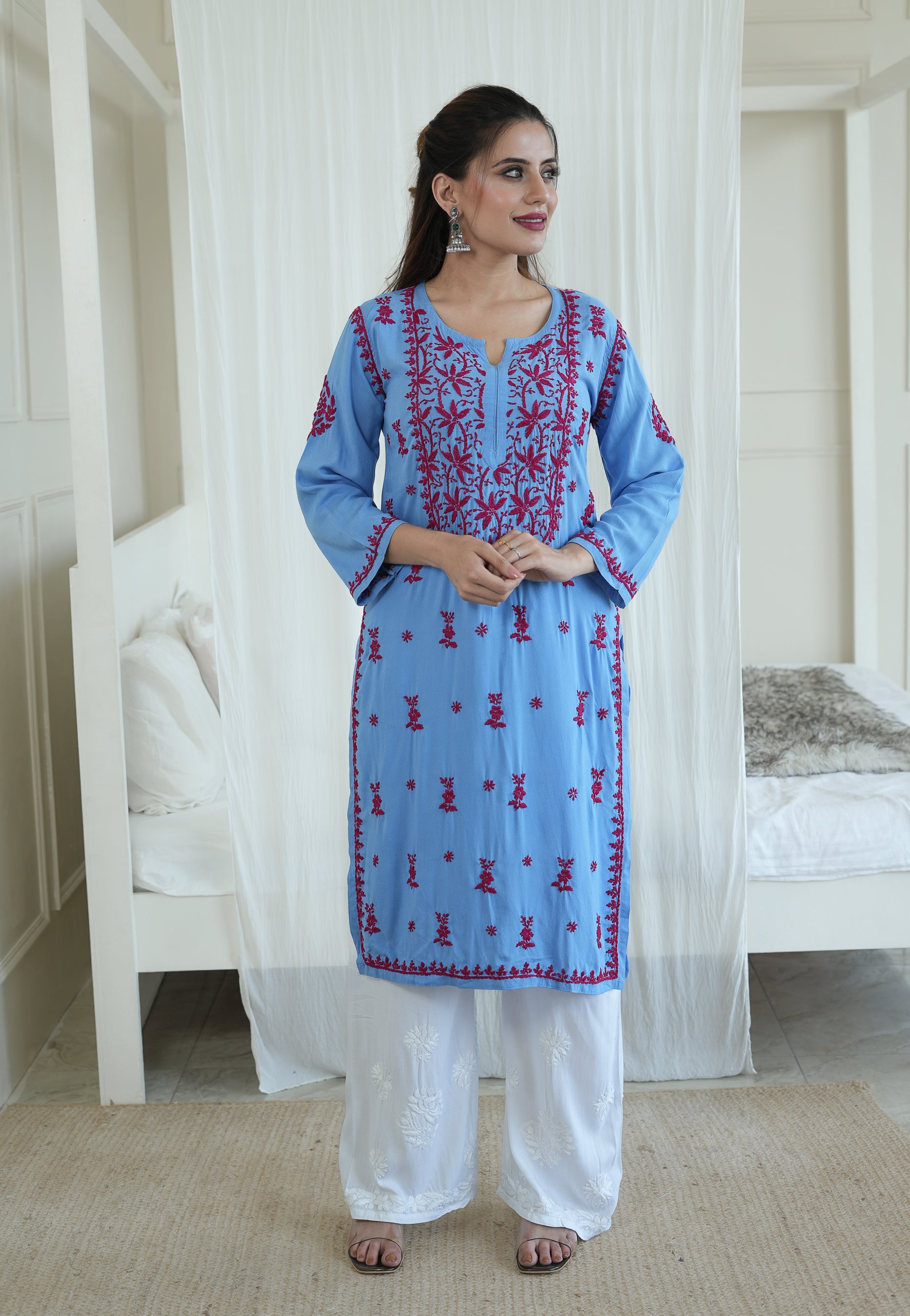 Rayon Contrast Kurti