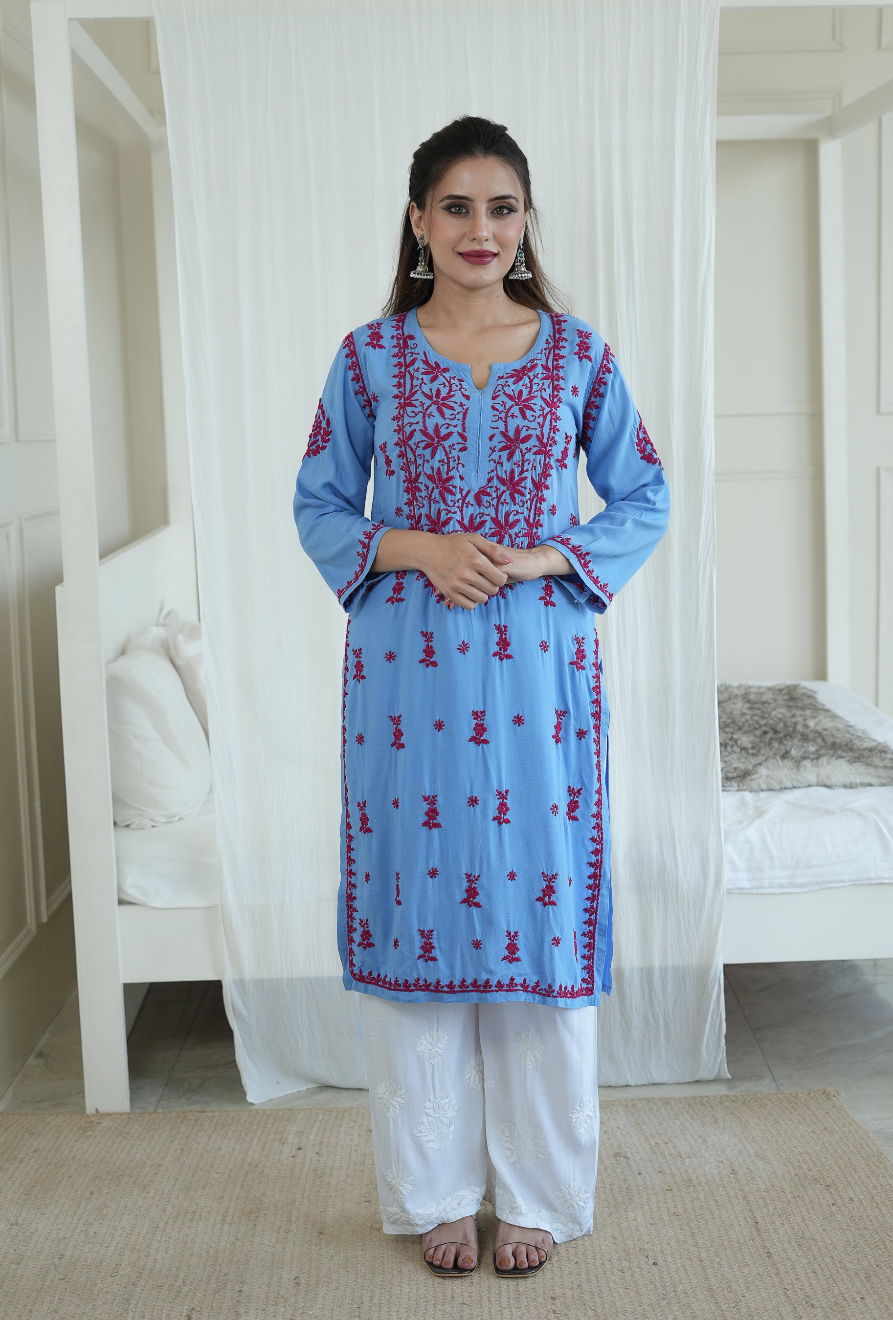Rayon Contrast Kurti