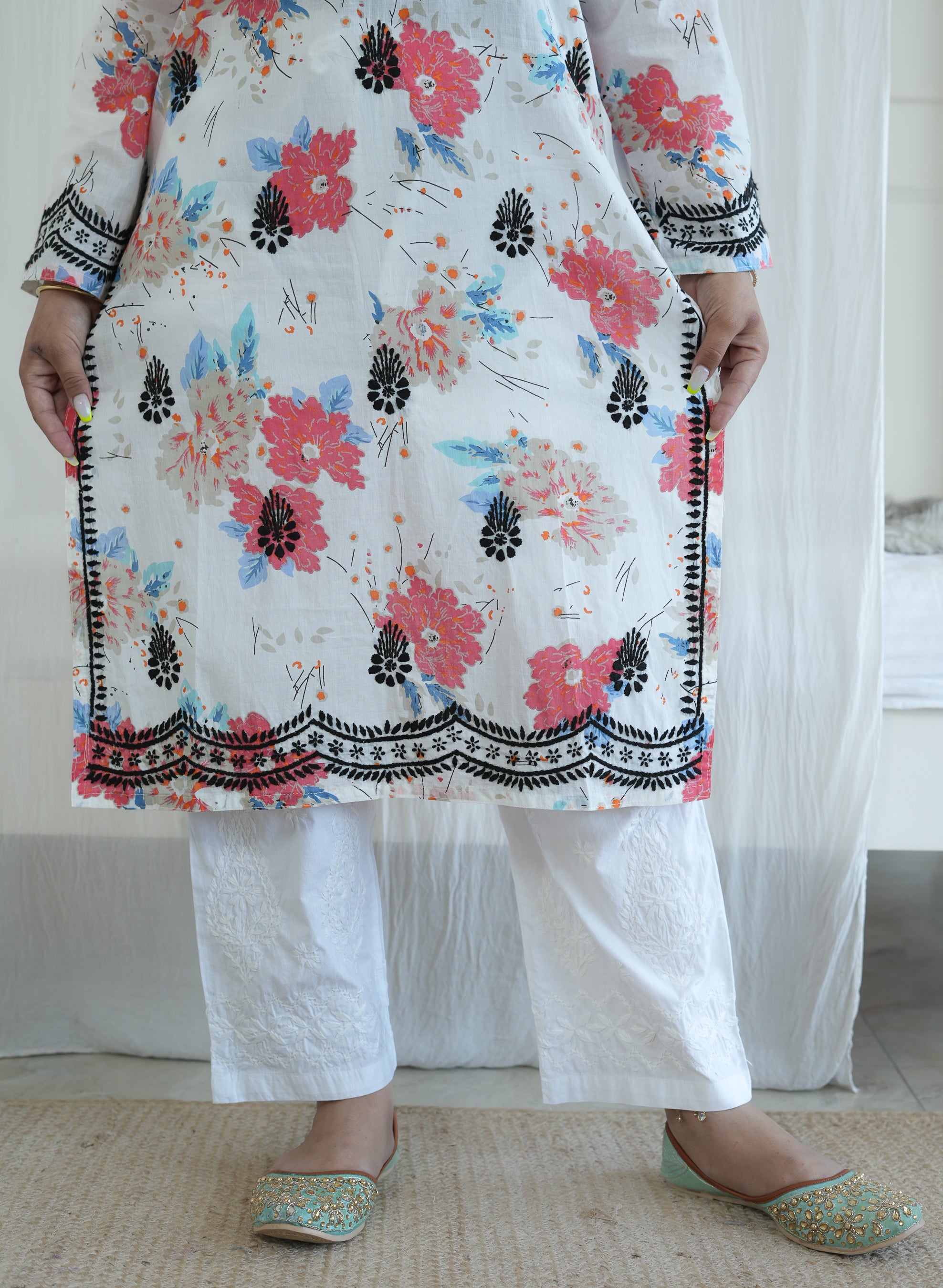 MulMul Printed thread kurti