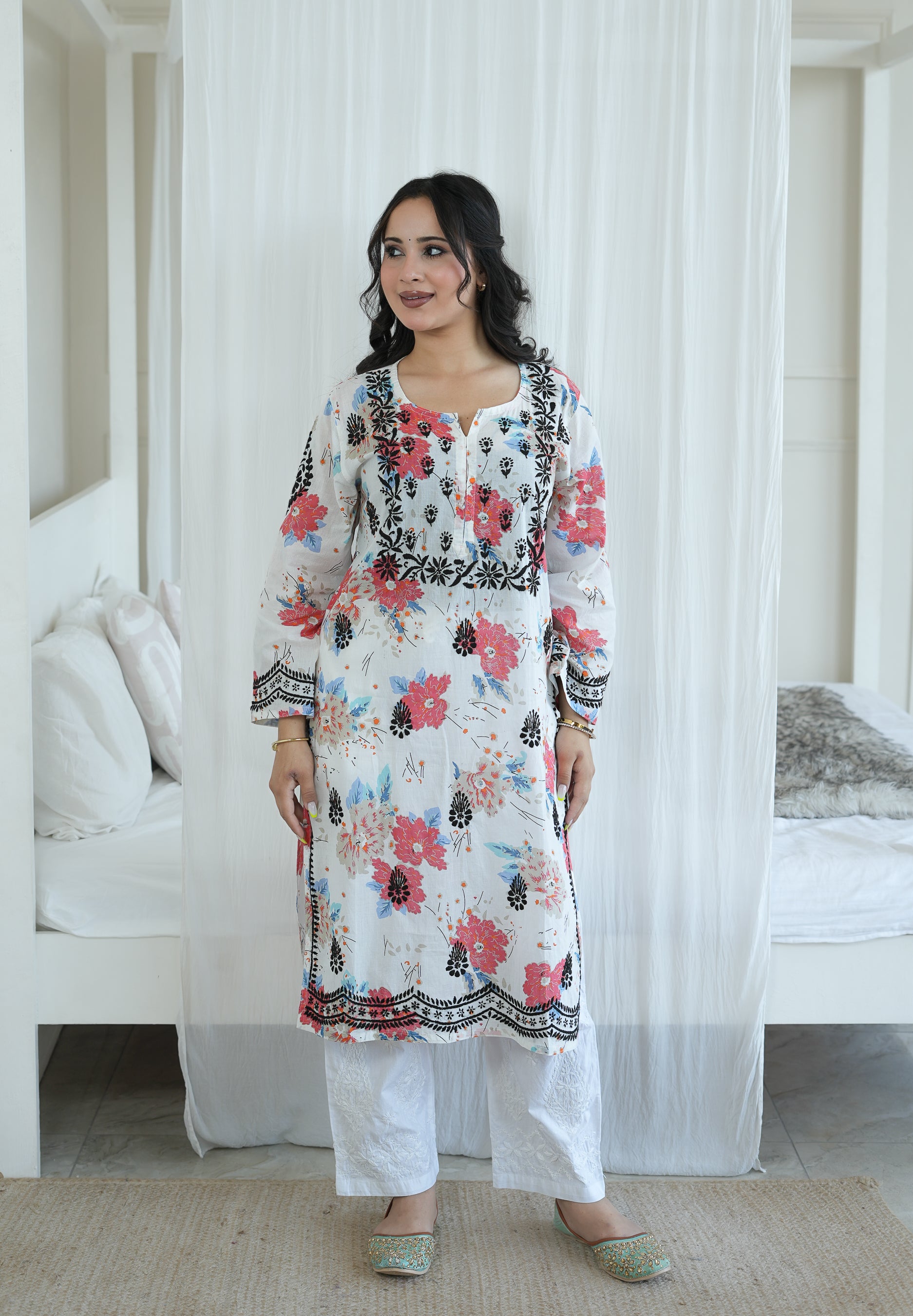 MulMul Printed thread kurti