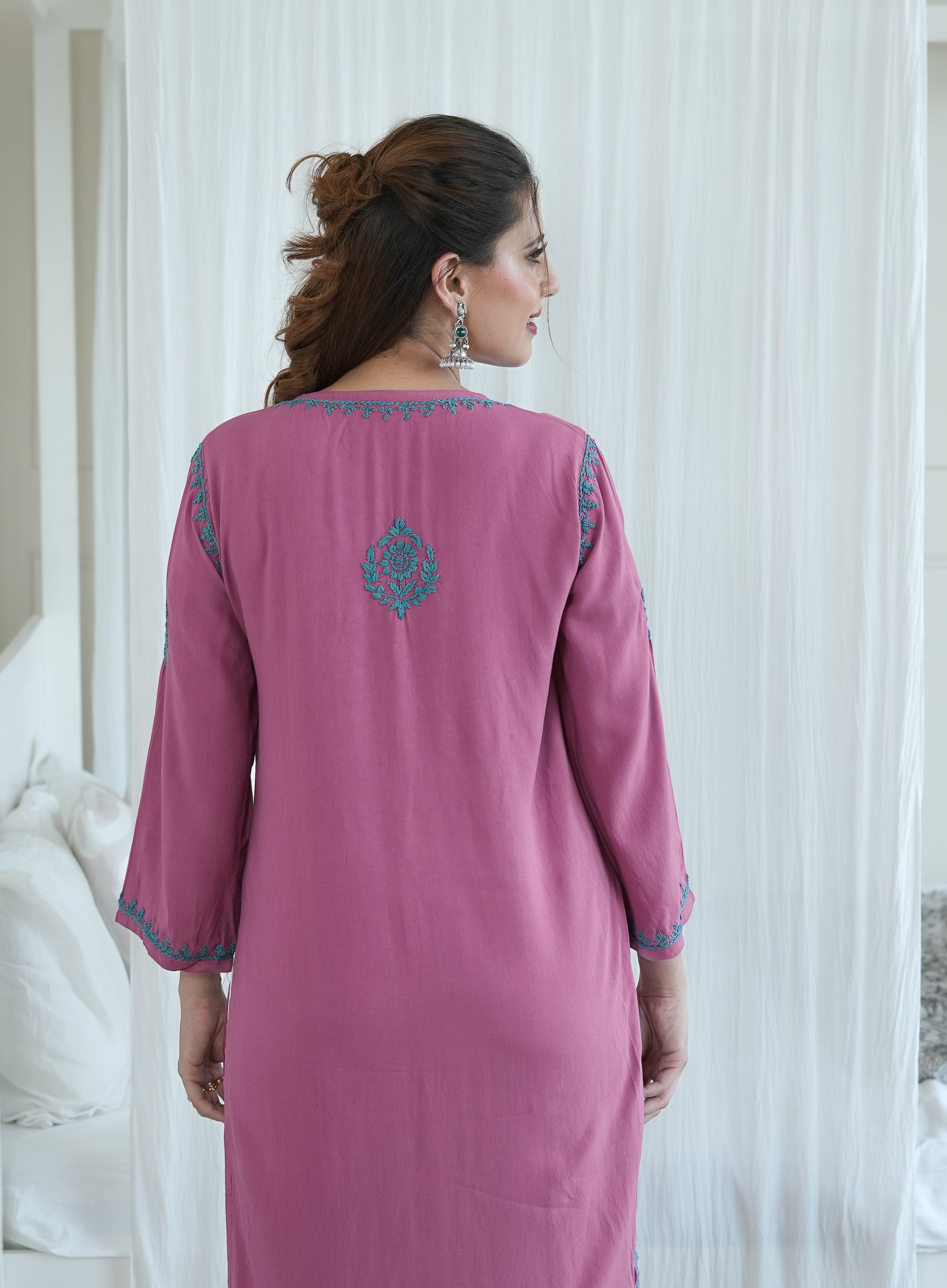Rayon Contrast Kurti