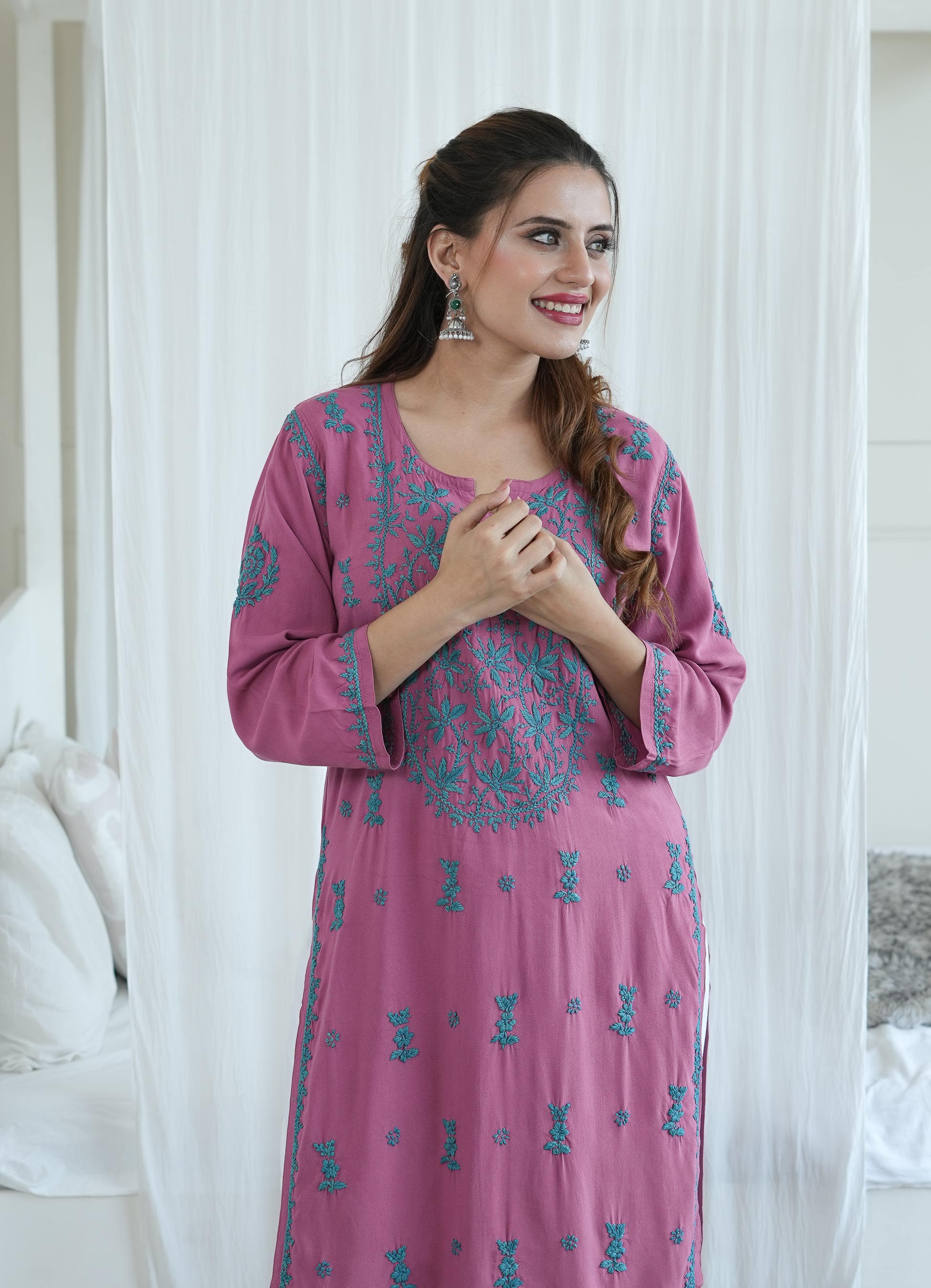 Rayon Contrast Kurti