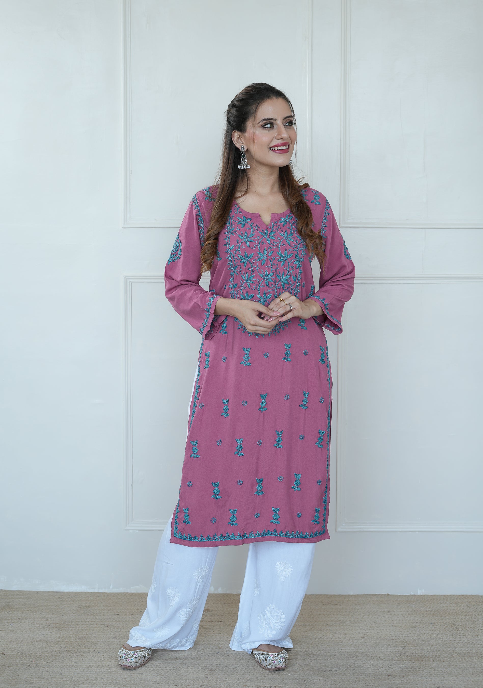 Rayon Contrast Kurti