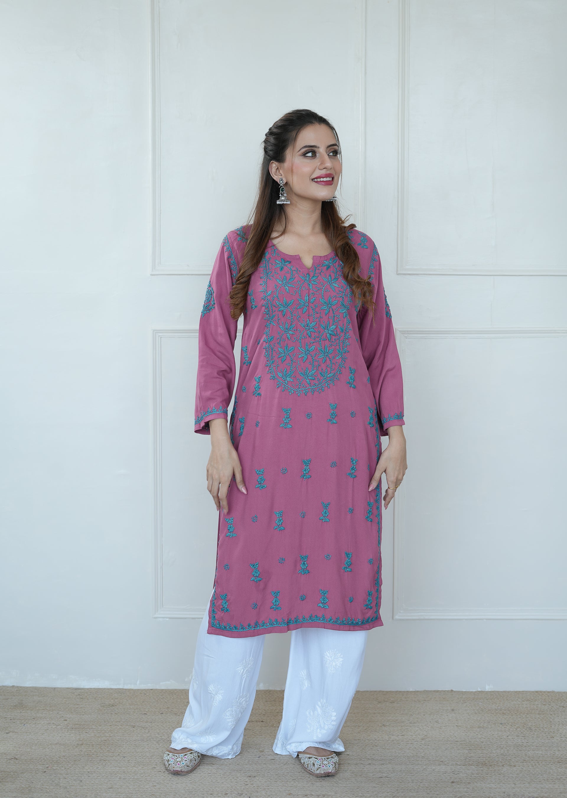 Rayon Contrast Kurti