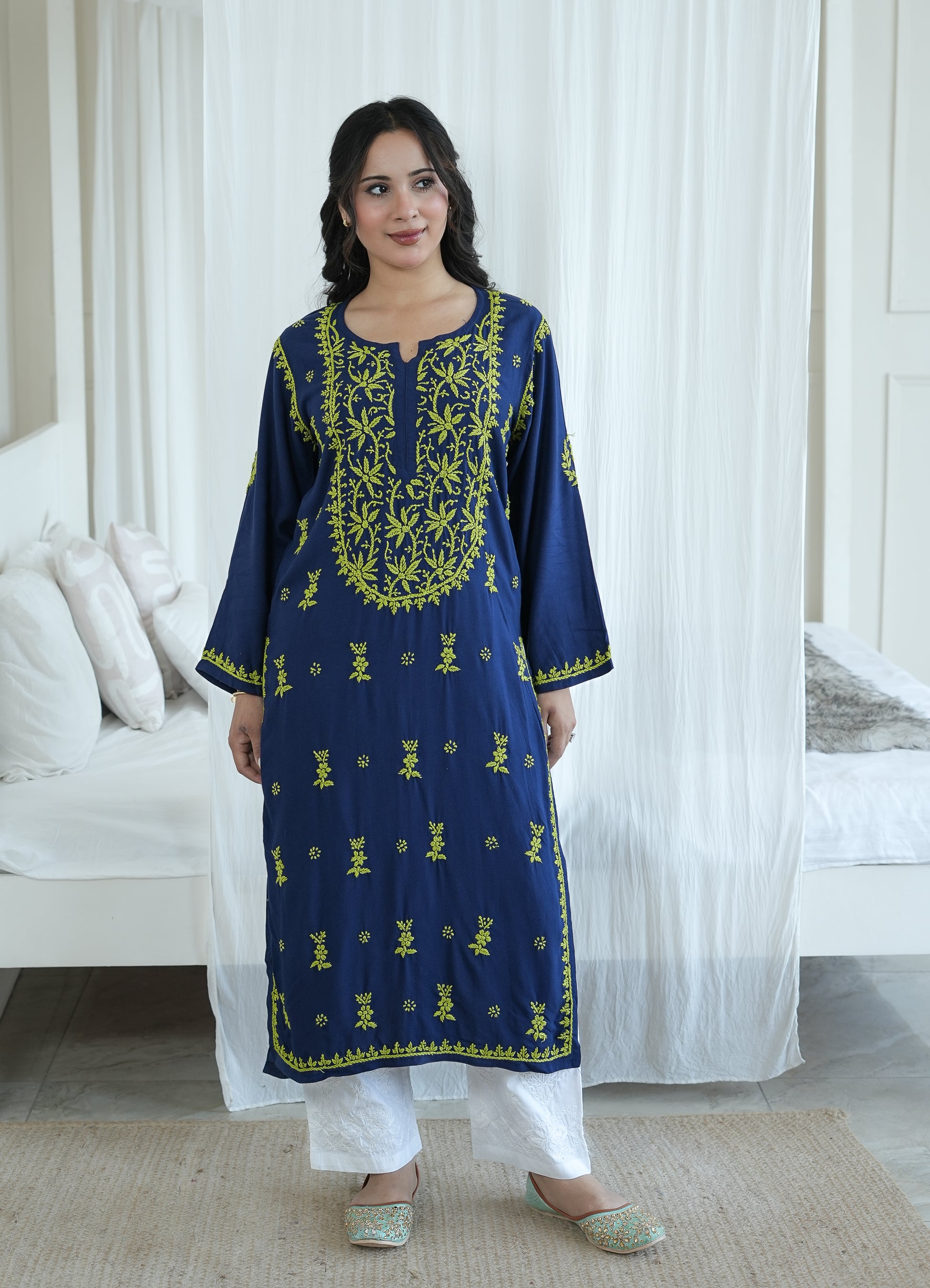 Rayon Contrast Kurti