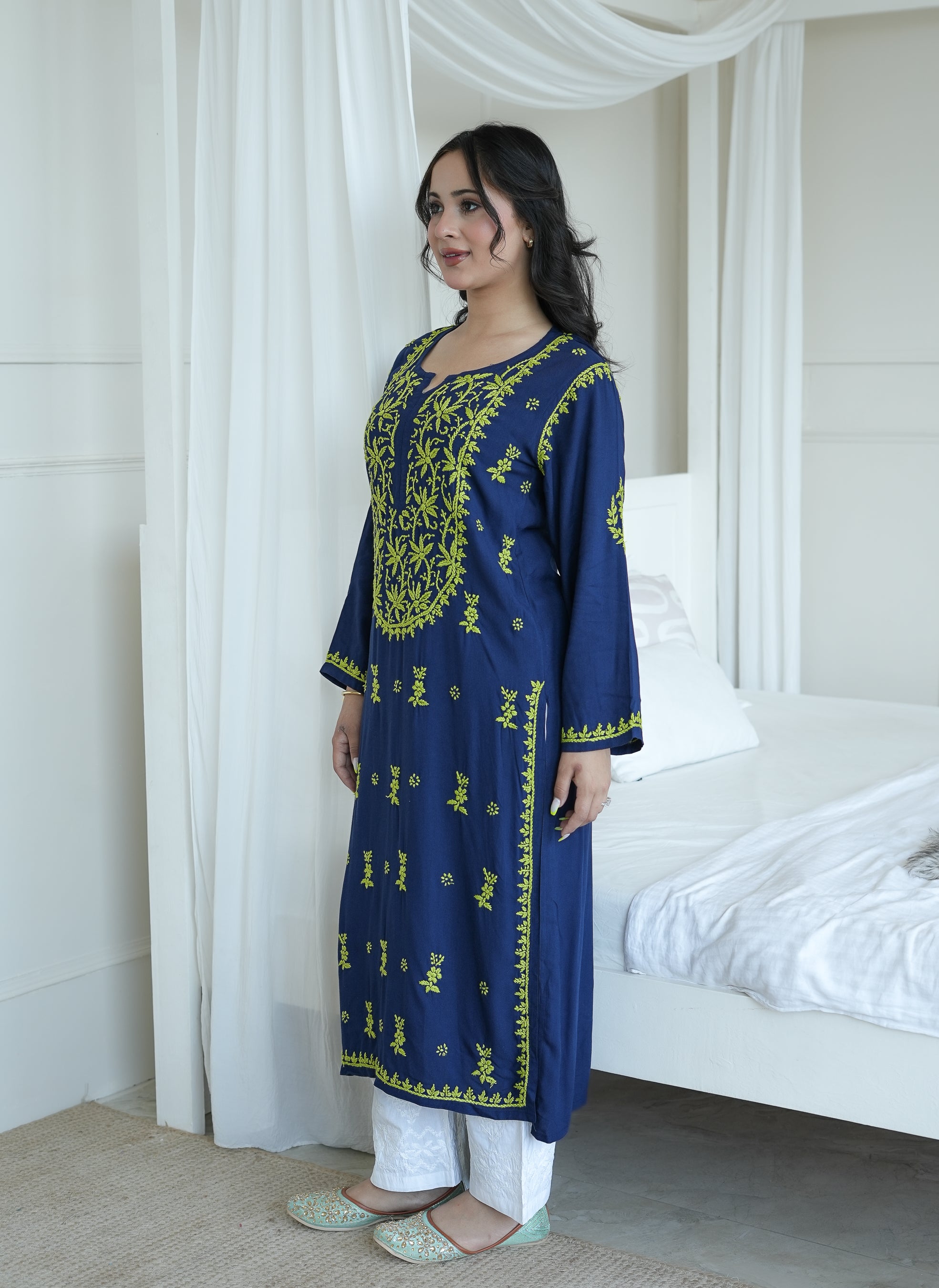 Rayon Contrast Kurti