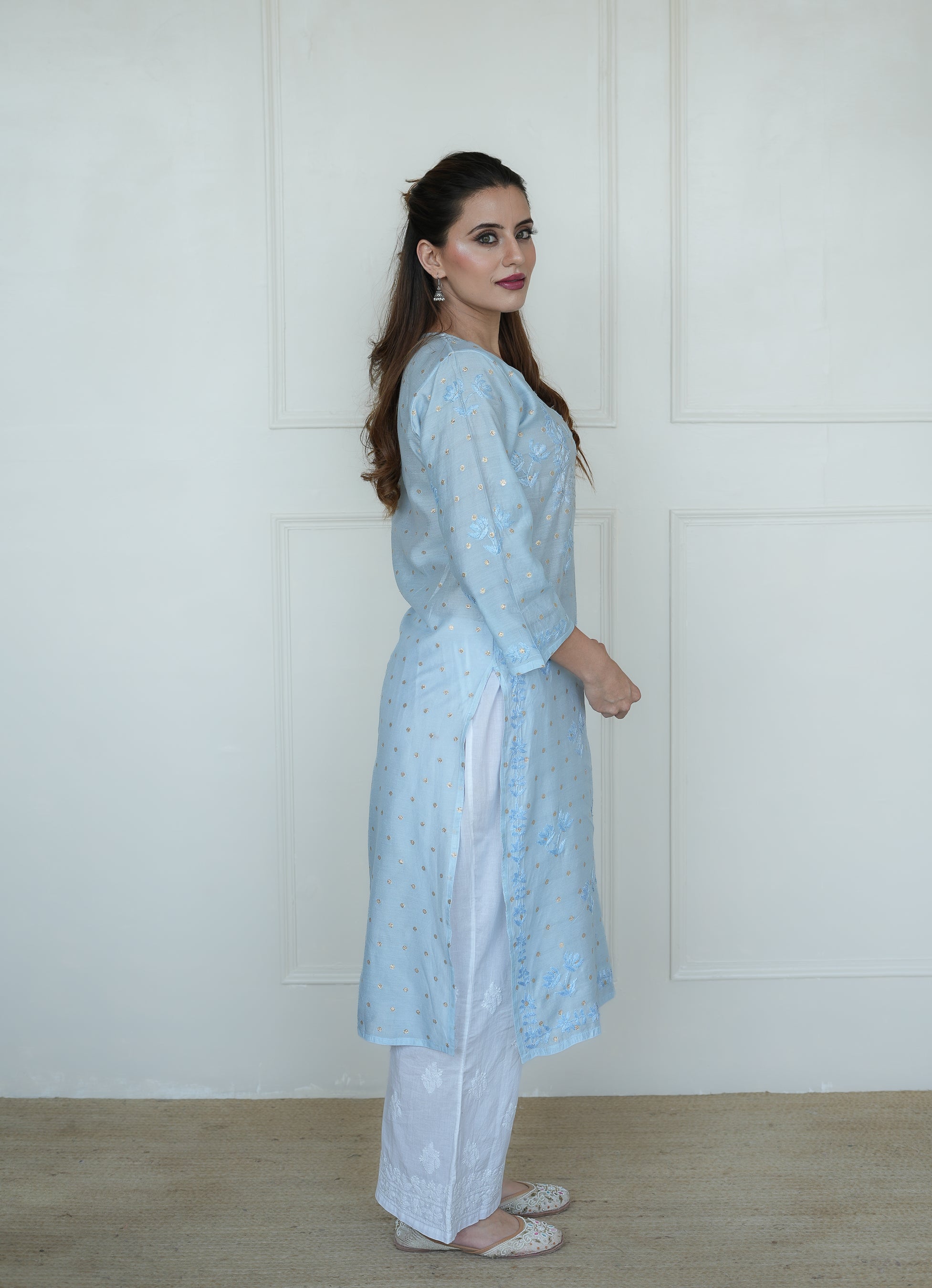 Banarsi Chanderi Kurti