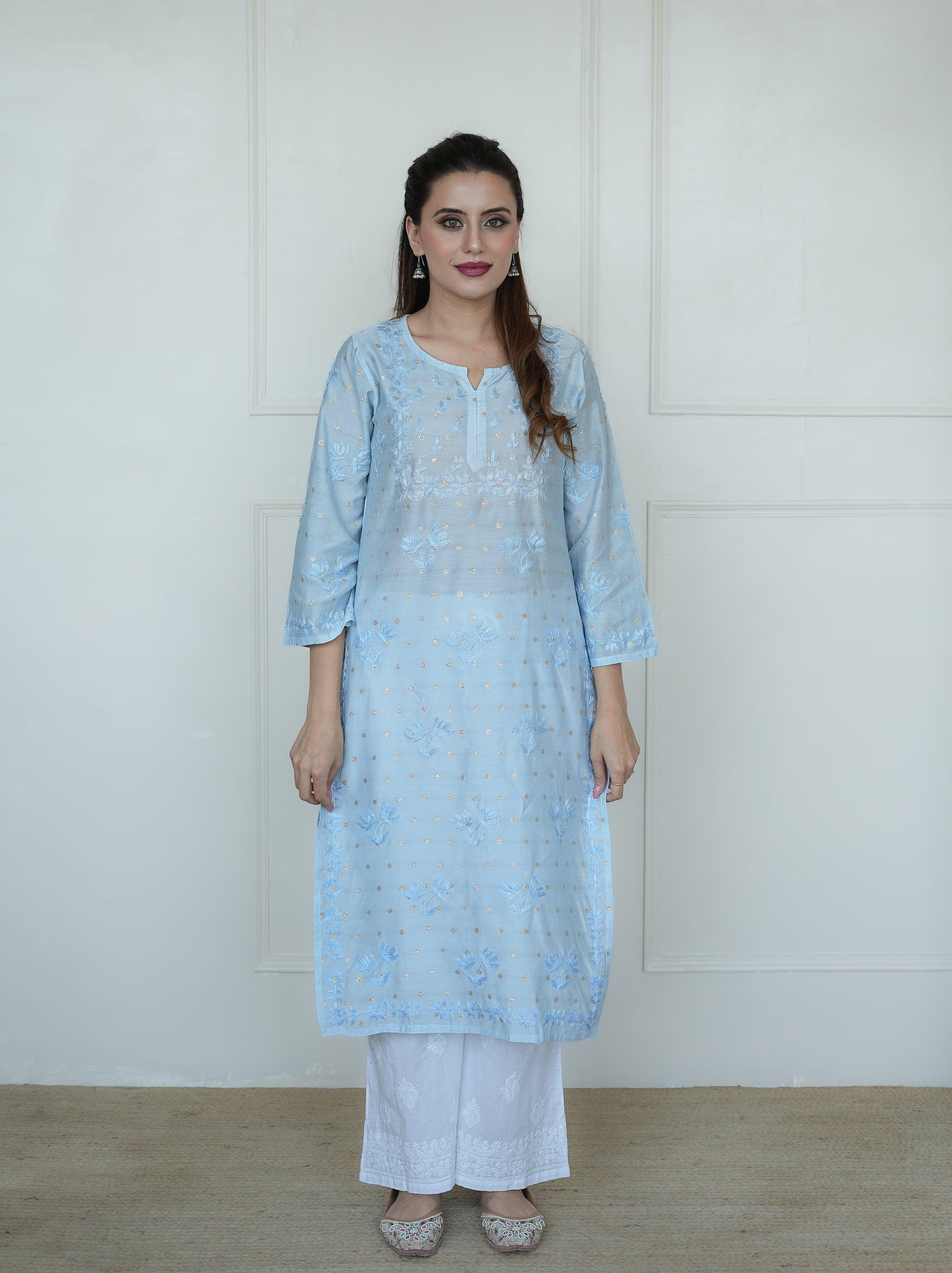 Banarsi Chanderi Kurti